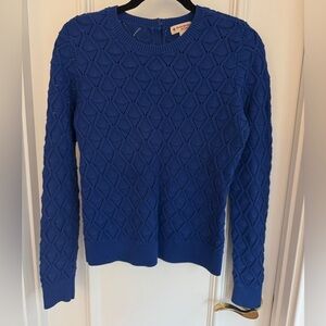 Brooks Brothers Sweater Women Blue Cotton Knit Preppy - Small